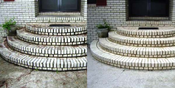 Beautiful Sidewalk & Concrete Stair Cleaning Job Performed in Miami, FL