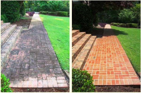 Brick Sidewalk Cleaning Performed In Miami, FL