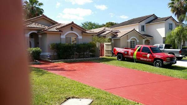 Top Quality Driveway Painting Performed in Miami, FL